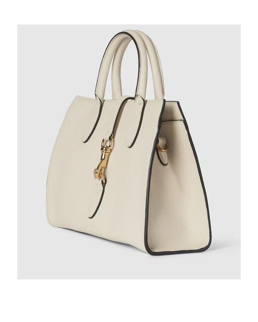 Gucci Natural Medium Shoulder Bag With Hooks And Buckles