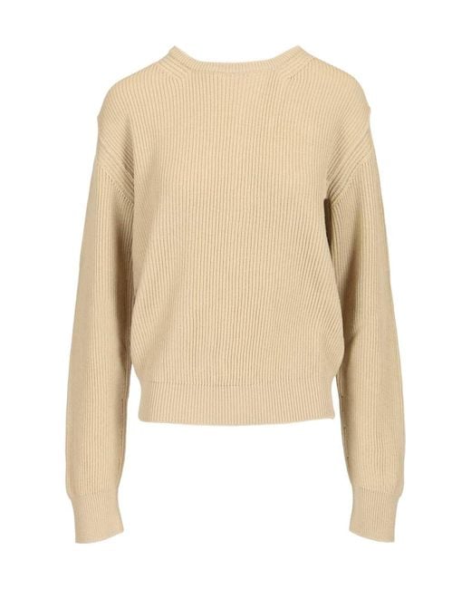 Rick Owens Natural Concordians Open-Back Knitted Jumper