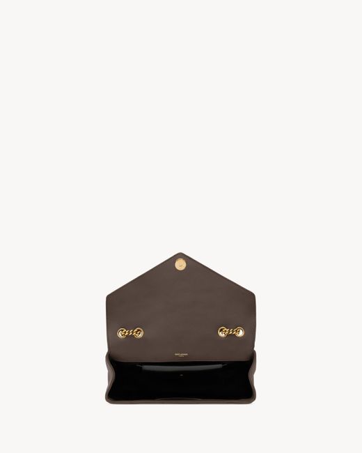 Saint Laurent Brown Loulou Medium Shoulder Bag