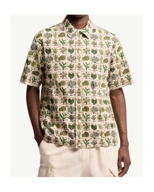 Moncler Multicolor Grenoble Day Namic Botanical Print Shirt for men