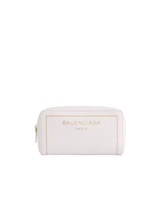 Balenciaga White Fragrance Cosmetic Pouch