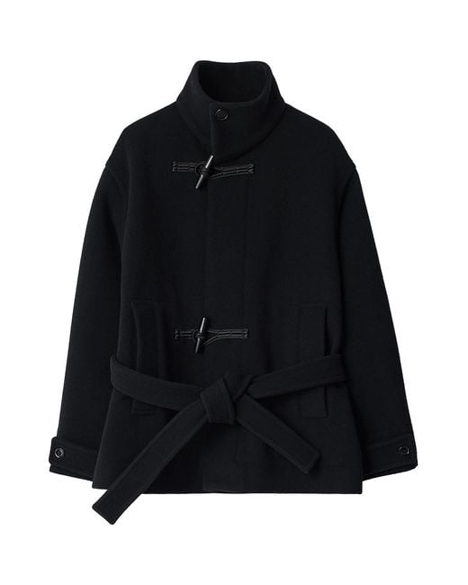 Lemaire Black Short Duffle Coat