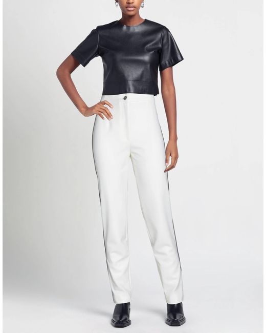 Dolce & Gabbana White Slim-Fit Trousers