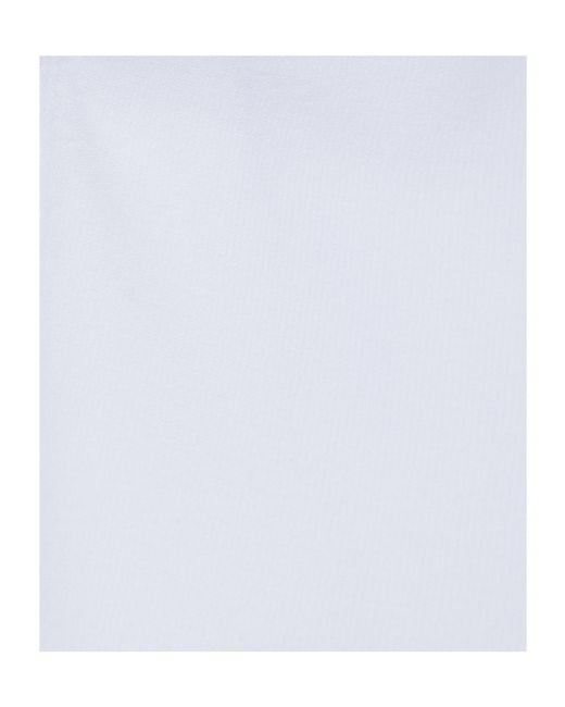 Twinset White Crochet-Detail Knit Top