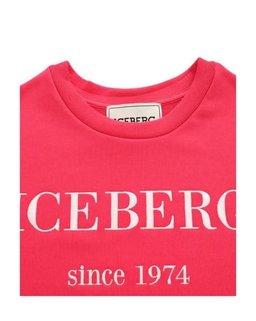 Iceberg Pink Round-Neck Pullover