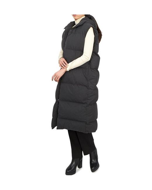 Studio Nicholson Black Hooded, Thick, Sleeveless Cotton-Padded Jacket