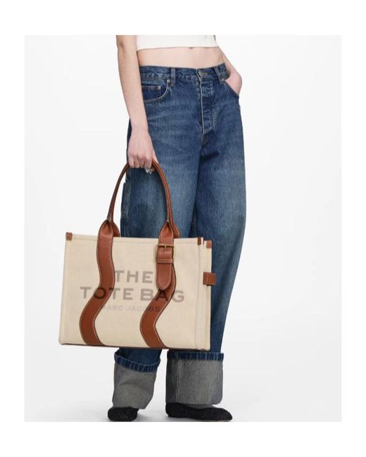 Marc Jacobs Multicolor The Wavy Canvas Large Tote Bag