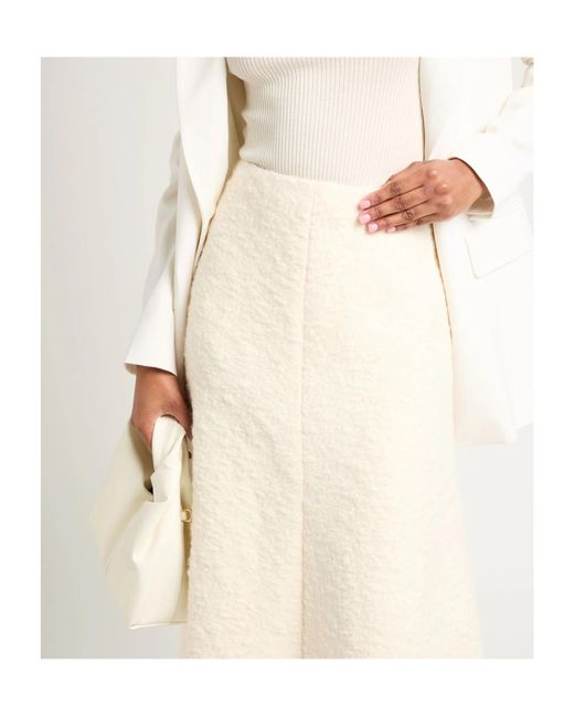 Chloé White Solidcolor Flared Skirt