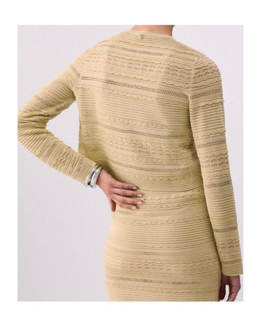 Liu Jo Natural Openwork Button Cardigan