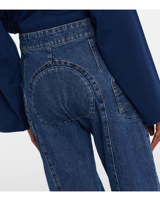 Jean Paul Gaultier Blue Patchwork Jeans