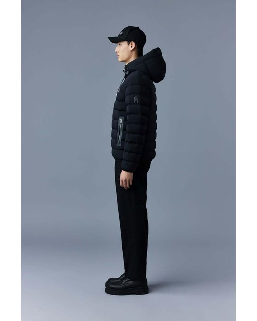 Mackage Black Matte-Finished Padded Jacket for men