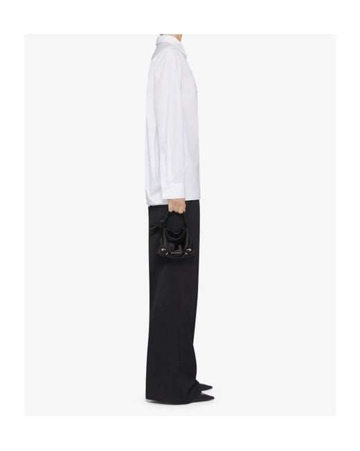 Givenchy White Split-Back Oversized Shirt
