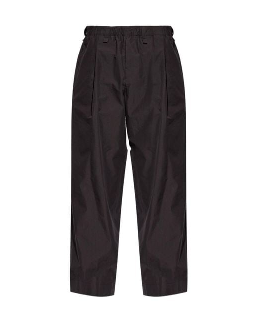 Homme Plissé Issey Miyake Black Pleated Elasticated-Waist Trousers for men