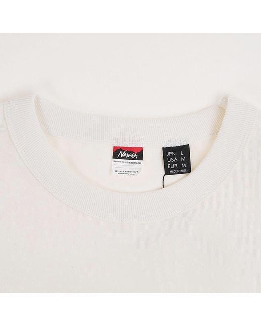NANGA White Retro Floral T-Shirt for men