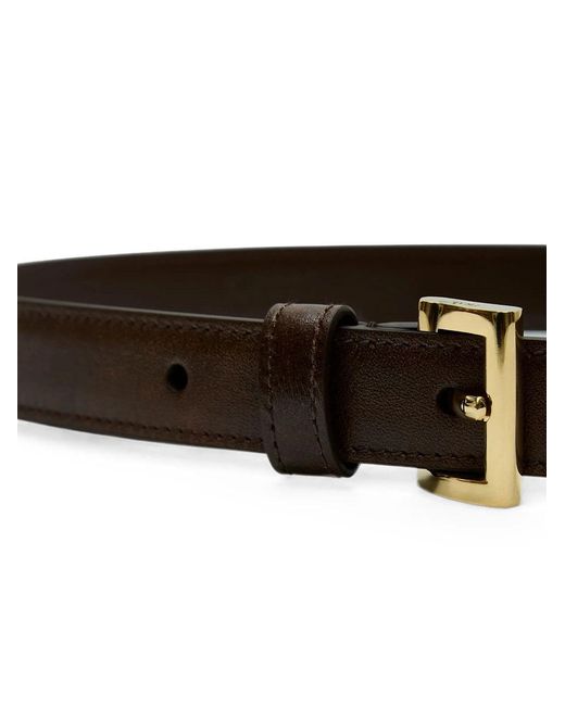 Prada White Leather Belt