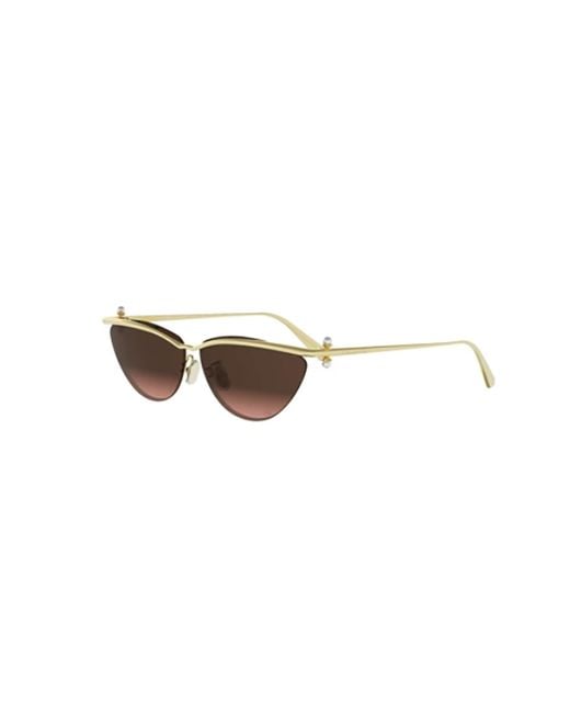 Dior White Eyewear Cat-Eye Frame Sunglasses