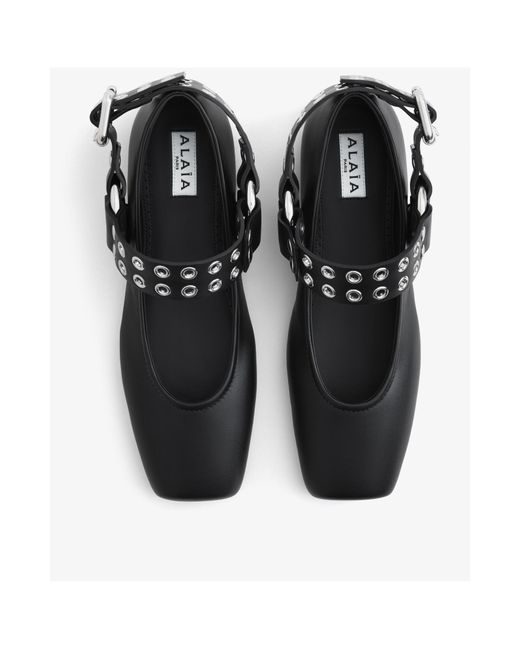 Alaia Women Leather Flat Ballets