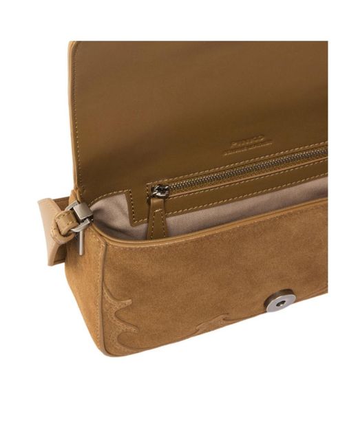 Pinko Brown Love One Mini Shoulder Bag