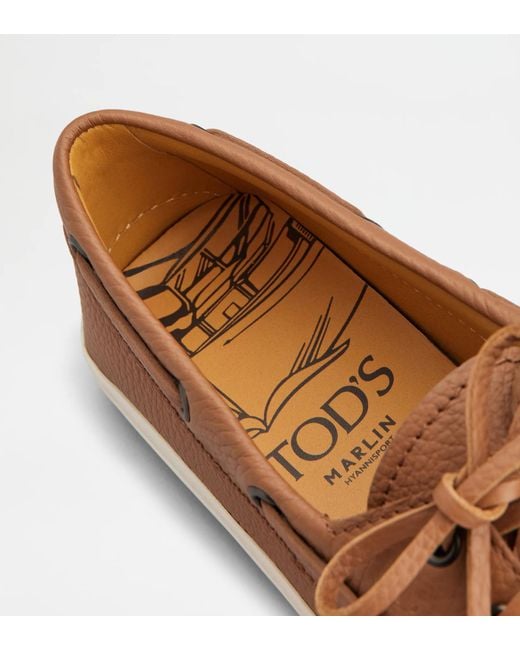 Tod's Brown Round-Toe Loafers