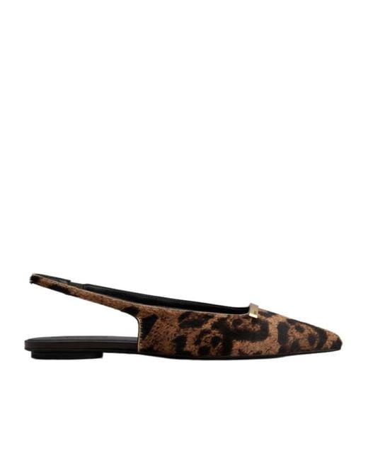 Tod's Brown Pointed Toe Slingback Shoes