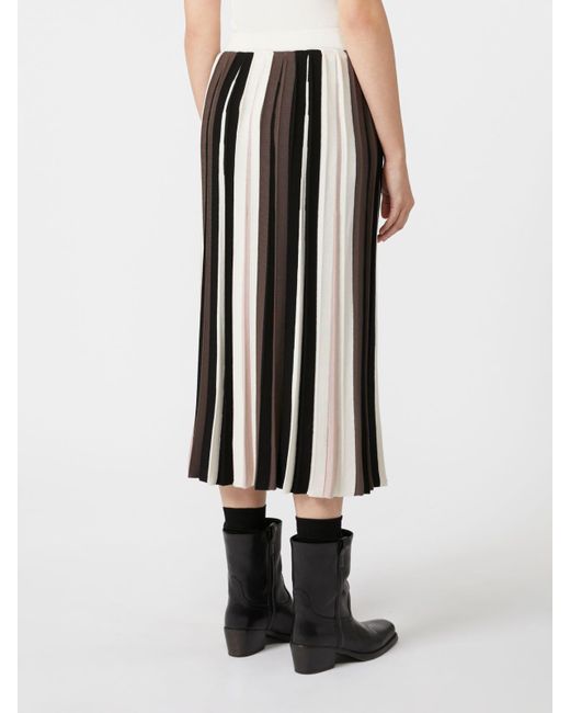 Weekend by Maxmara Black Pleiadi Pleated Skirt
