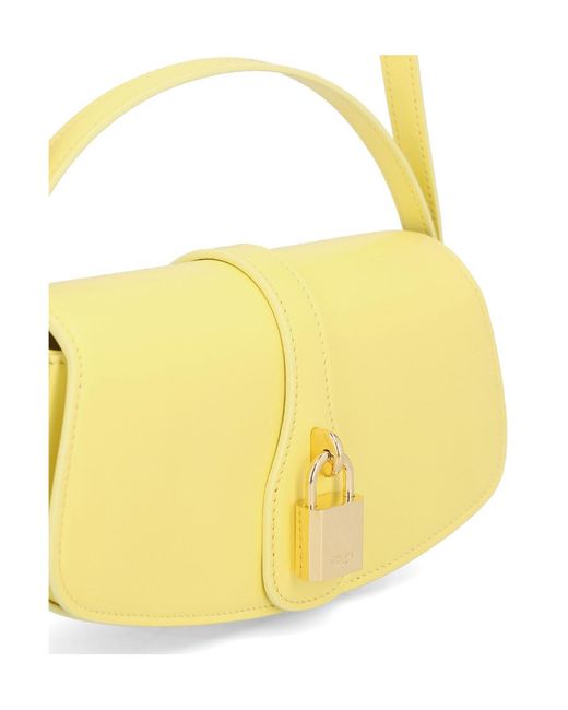 Céline Yellow Clutch On Strap