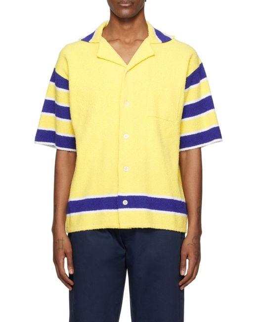 Marni Multicolor Striped Towelling Shirt for men