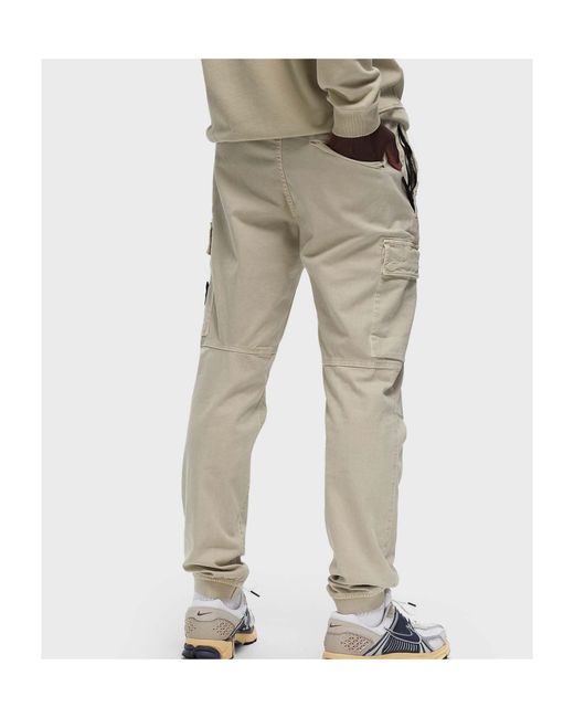 Stone Island Natural Regular Tapered Fit Cargo Pants for men