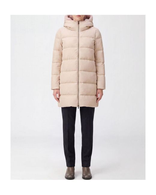 Herno Natural Quilted Zipped Jacket