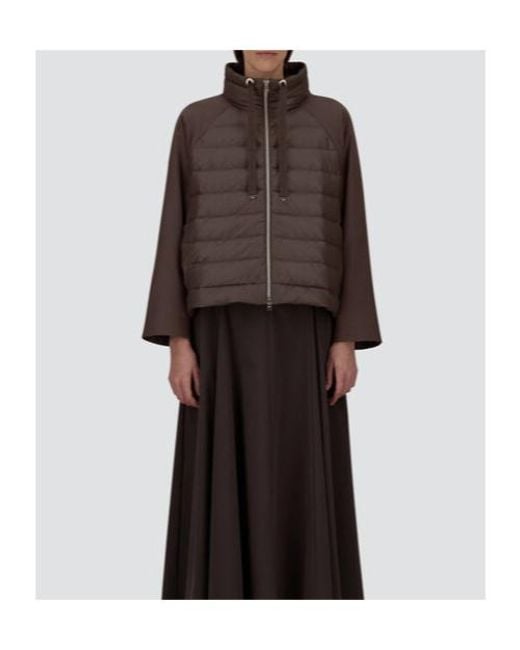 Herno Brown Long-Sleeved Down Jacket