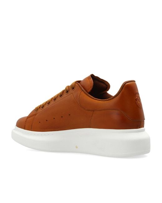 McQueen Brown Oversized Lace-Up Sneakers