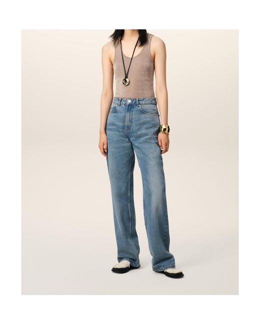 AMI Blue Large Fit Jeans