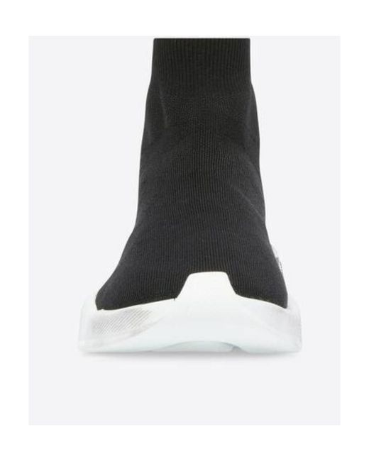 Balenciaga Black Speed 2.0 Sole-Printed Sock Sneakers for men