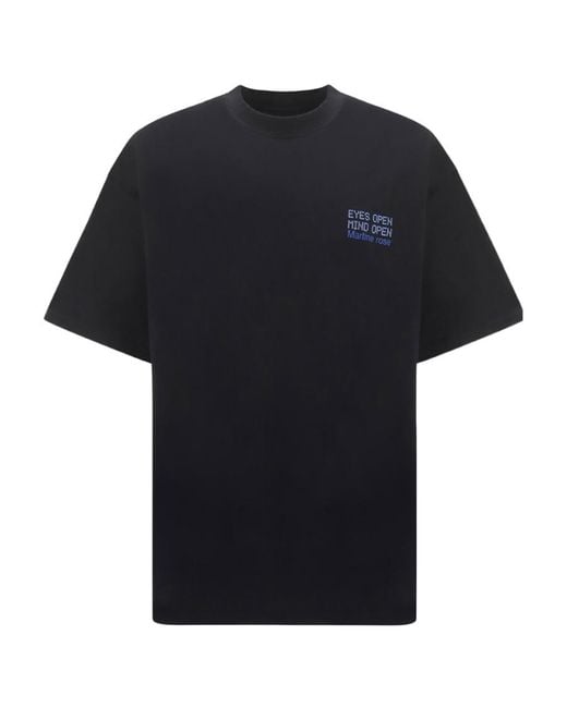 Martine Rose Black Logo Short-Sleeved T-Shirt for men