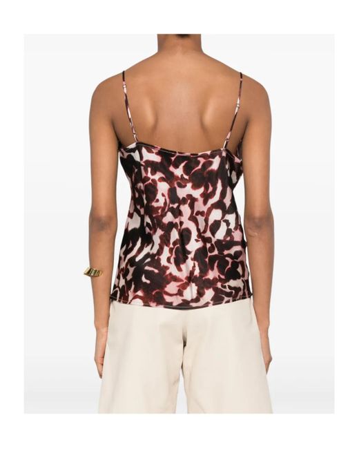 Forte_forte Red Graphic-Print Top