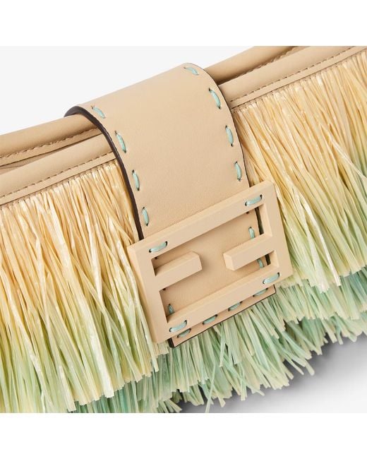 Fendi Metallic Baby B. Fringed Gradient Shoulder Bag