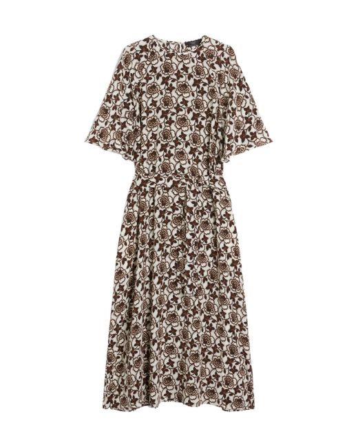 Weekend by Maxmara Natural Silk Crepe De Chine Dress