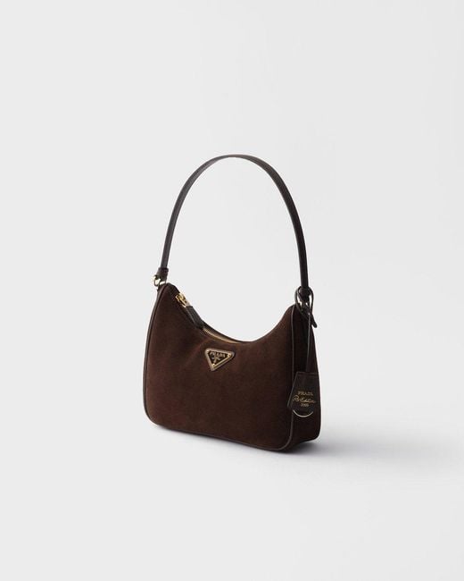 Prada Black Re-Edition 2005 Suede Mini-Bag