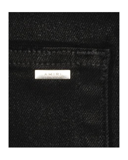 Amiri Black Belt-Loop Jeans for men