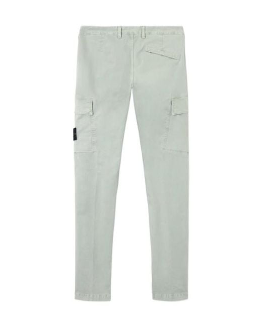Stone Island Gray Cargo-Pocket Trousers for men
