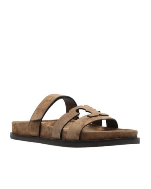 Tory Burch Brown Ines Sport Sandals