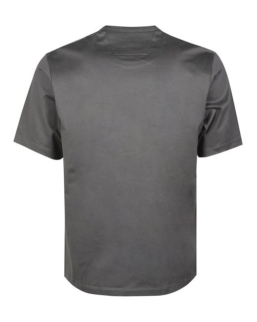 C P Company Gray Logo T-Shirt for men