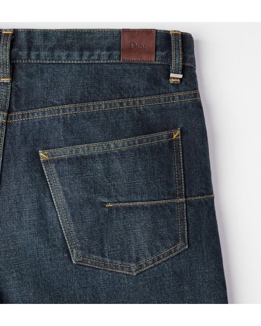 Dior Blue Straight-Leg Jeans for men