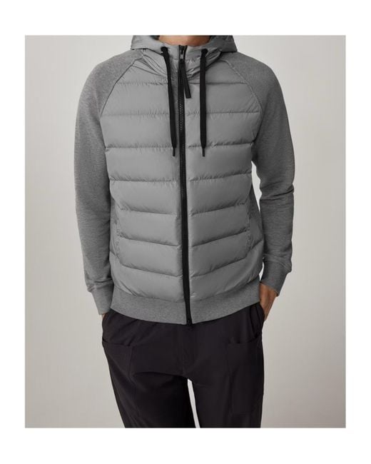 Canada Goose Gray Apos;S Hybridge Huron Padded-Front Jacket for men