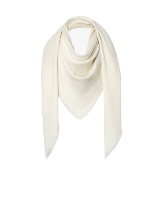 Fendi White Ff Shawl
