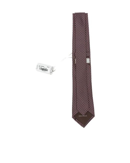Canali Purple Pointed Tie for men
