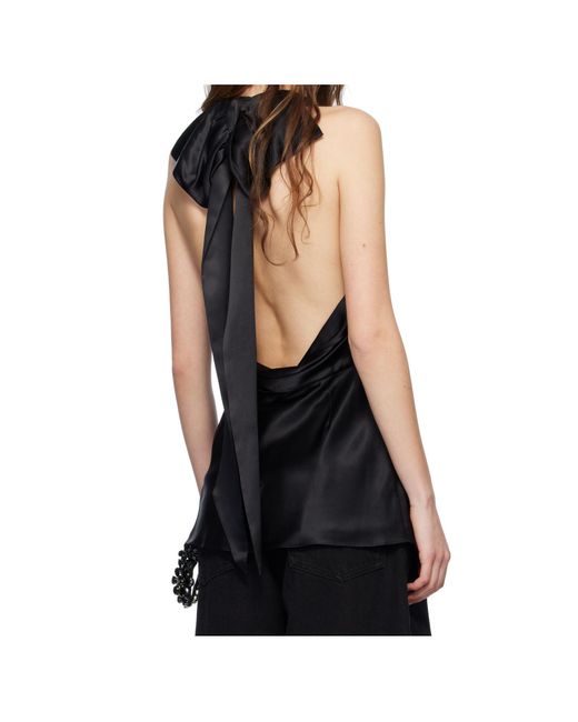 Simone Rocha Black Silk Blouse
