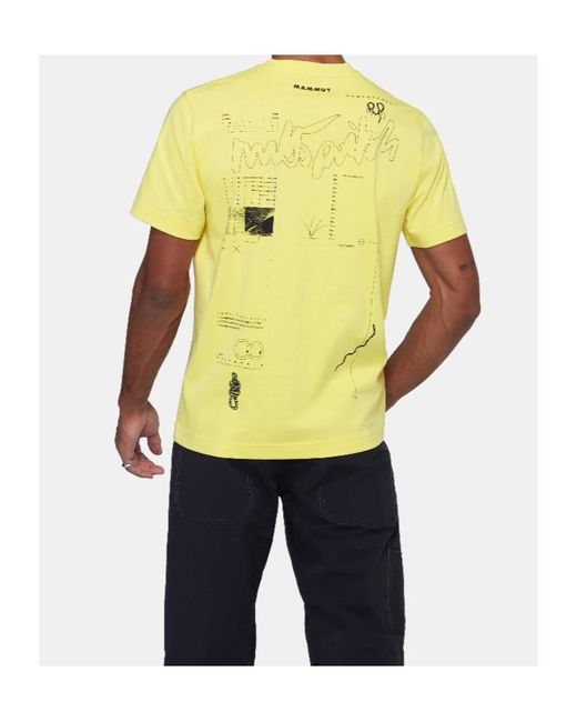 Mammut Yellow Base T-Shirt Multi-Pitch for men