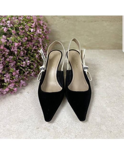 Dior Black J'A Slingback Pump