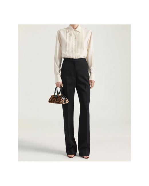 Givenchy Black Tuxedo Cigarette Pants